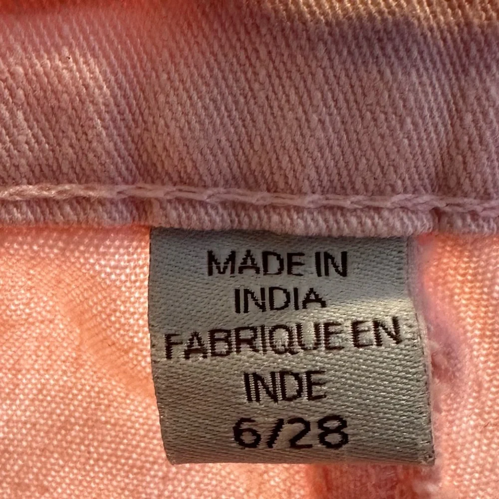 Vintage America Pink Boho Crop Jeans Size 6 - Picture 4 of 7